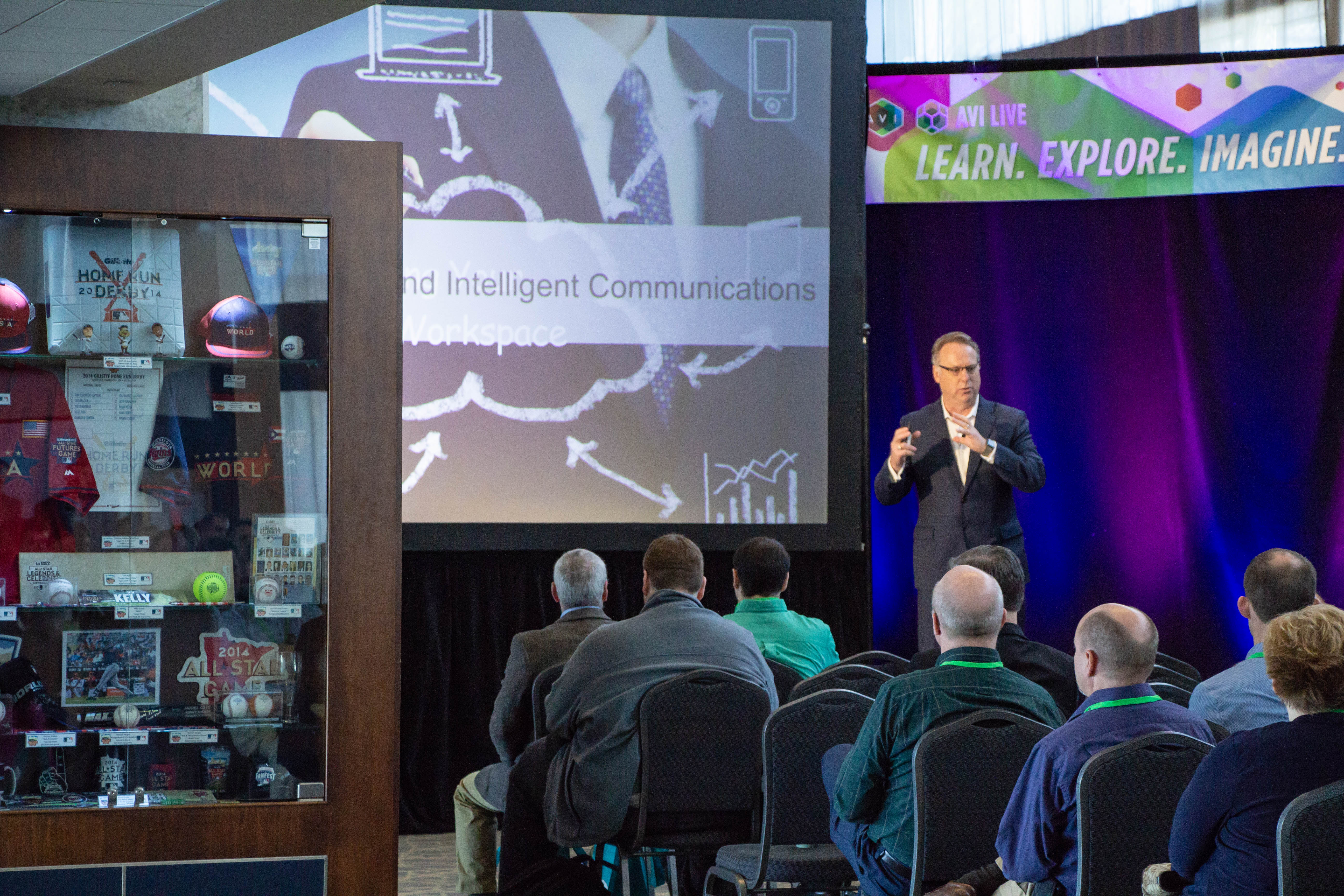 CTO Brad Sousa gives his keynote speech at AVI LIVE in Minneapolis on Wednesday. | AVI Systems 