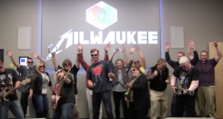 The Milwaukee office came up with "I Want to HD Base T" for their Battle of the Bands entry.