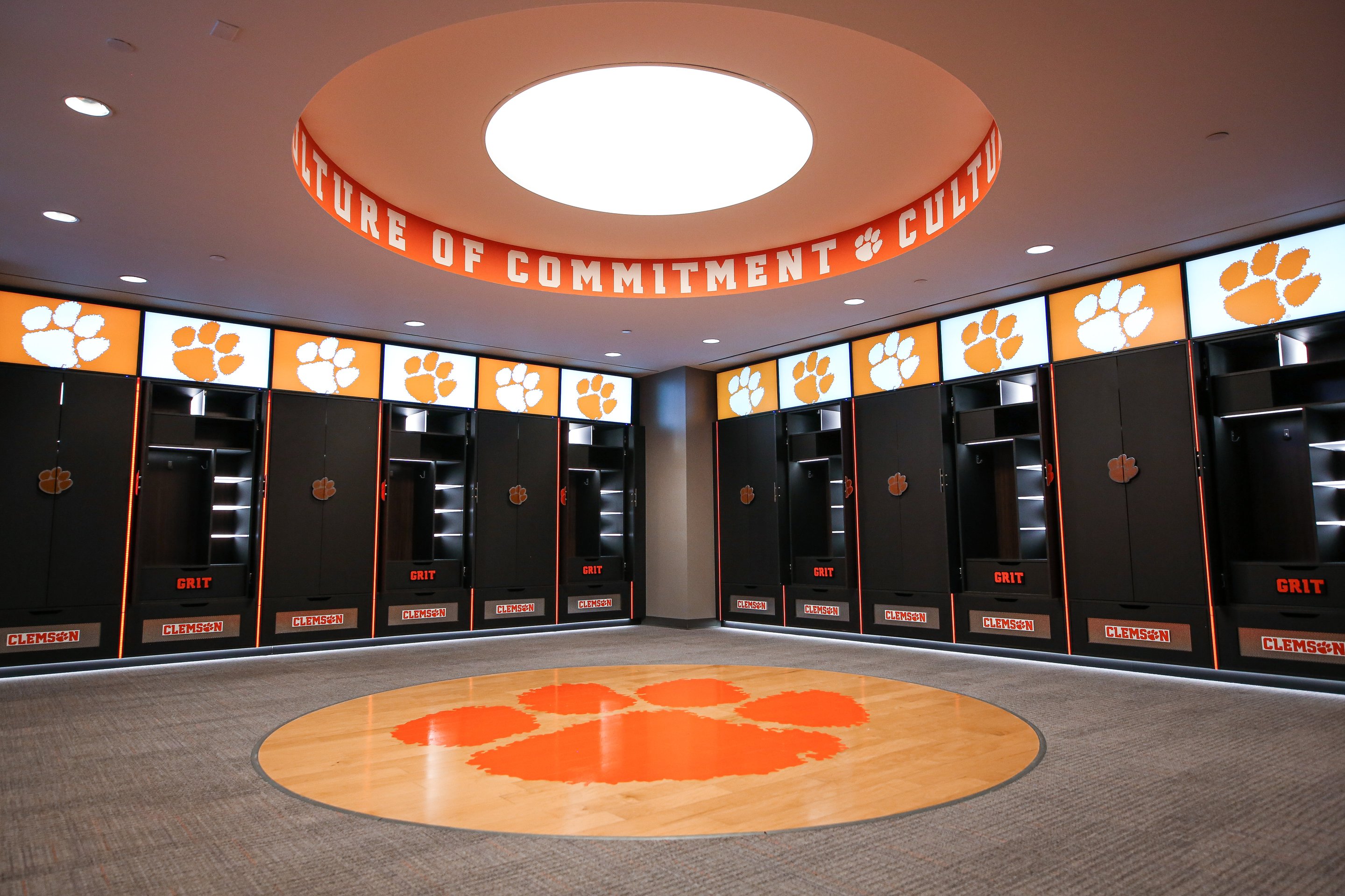 Clemson Tigers Locker Room Gets Digital Makeover