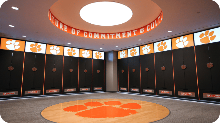 Clemson Tigers Locker Room